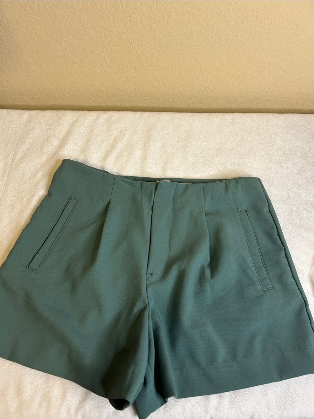 a new day Teal-Green Stretch Waistband Shorts Size 12